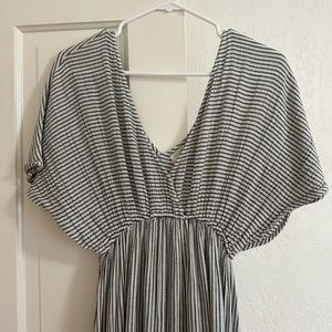 Navy Striped Mumu Maxi dress